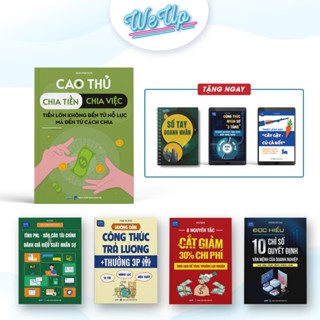 Combo Sách (Tặng EB + Sổ): Cao thủ chia tiền + Bộ Excel PnL + Công thức trả lương 3P + 8 cách giảm chi phí + 10 chỉ số