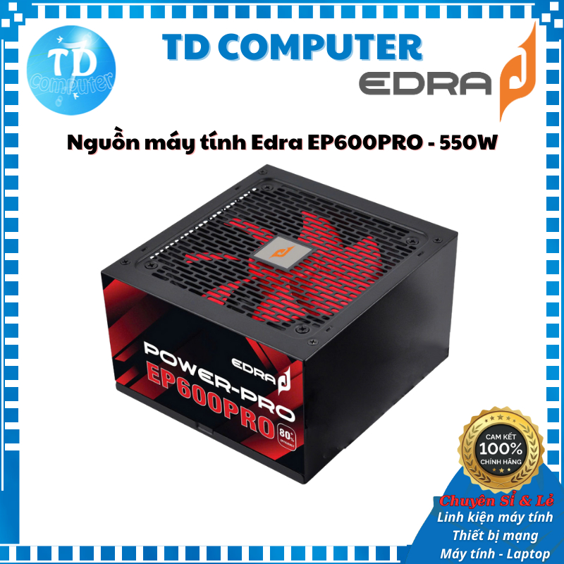 Nguồn máy tính Edra EP600PRO 550W - Hàng chính hãng