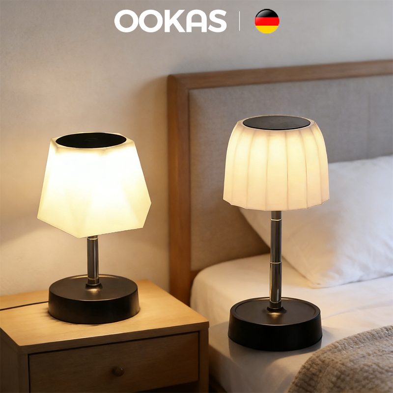 OOKAS Đèn bàn sạc Led, Đèn ngủ cảm ứng không dây để bàn cảm ứng,Đèn LED bảo vệ mắt