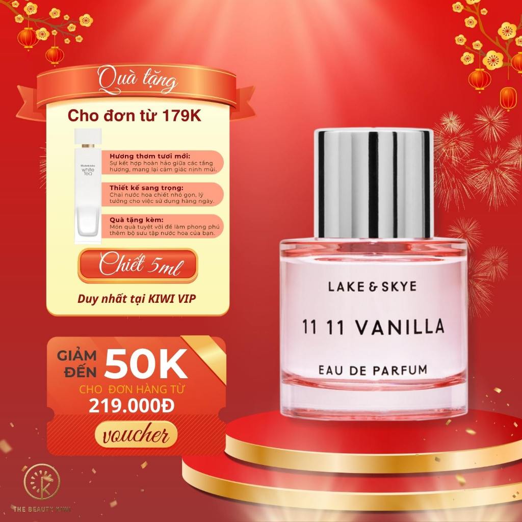 Nước hoa nữ chính hãng - 11:11 Vanilla EDP chiết 10ml -  Hiện đại, Thanh lịch - The Beauty Kiwi