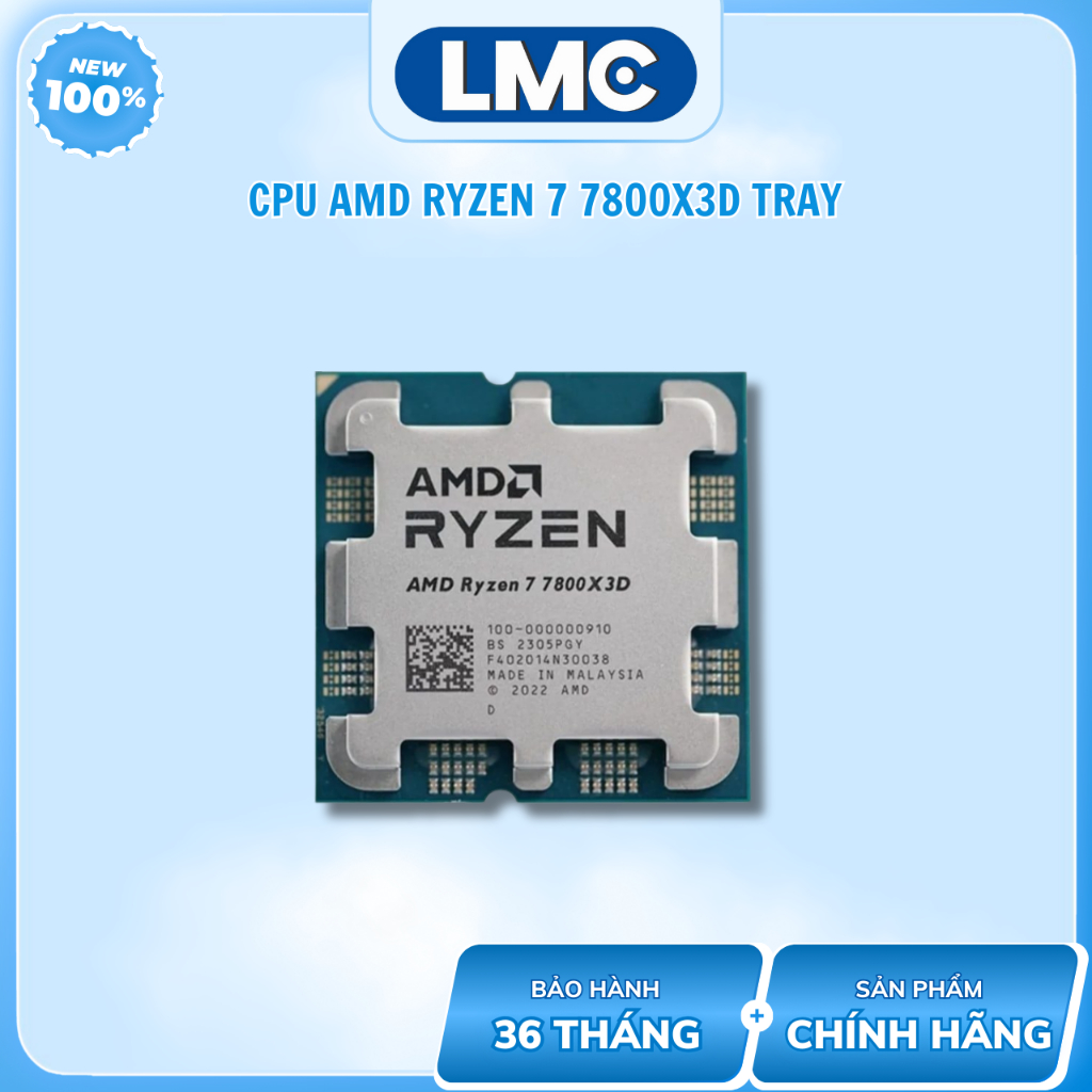 [Full VAT] CPU AMD Ryzen 7 7800X3D ( Chính hãng )