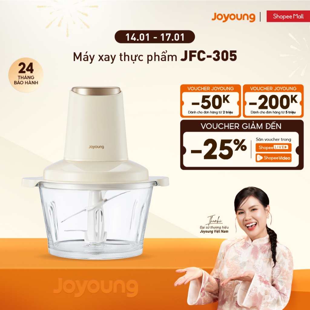 Máy xay thực phẩm đa năng 1.8L 300W Joyoung JFC-305