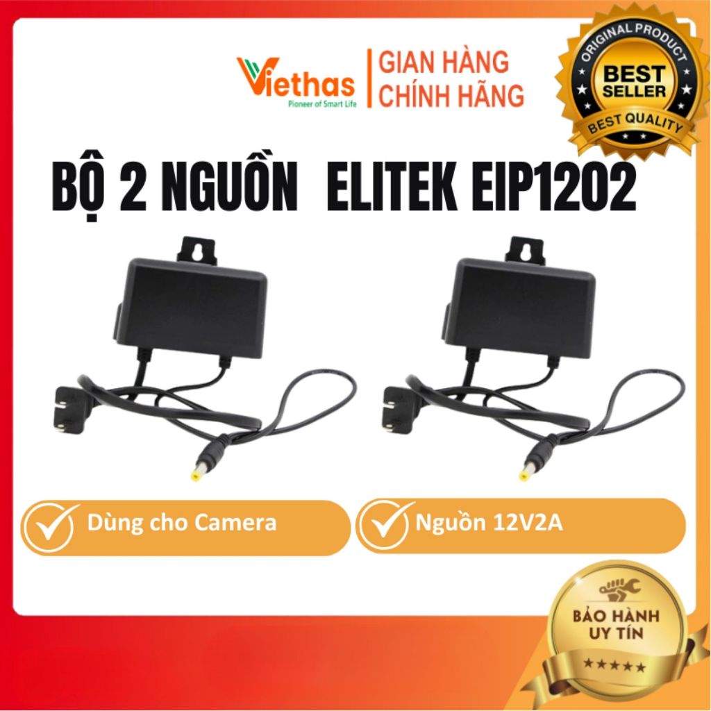 Bộ 2 Nguồn 12V-2A cho camera quan sát Elitek EIP-1202