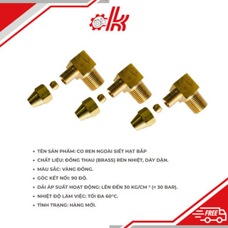 Co Ren ngoài hạt bắp thau - Co hat bắp nối   ống đồng