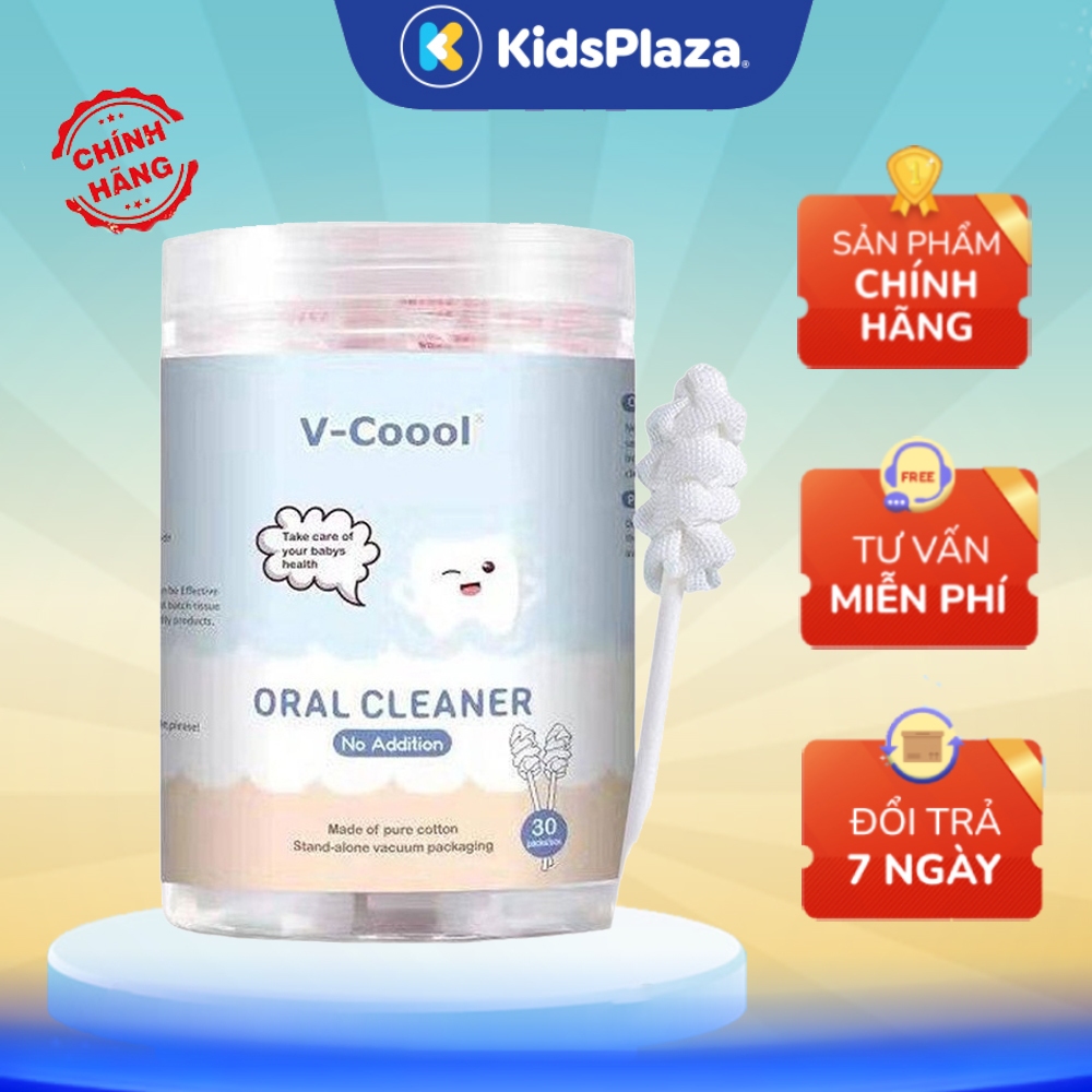 Gạc rơ lưỡi V-cool 30 que chính hãng - KidsPlaza