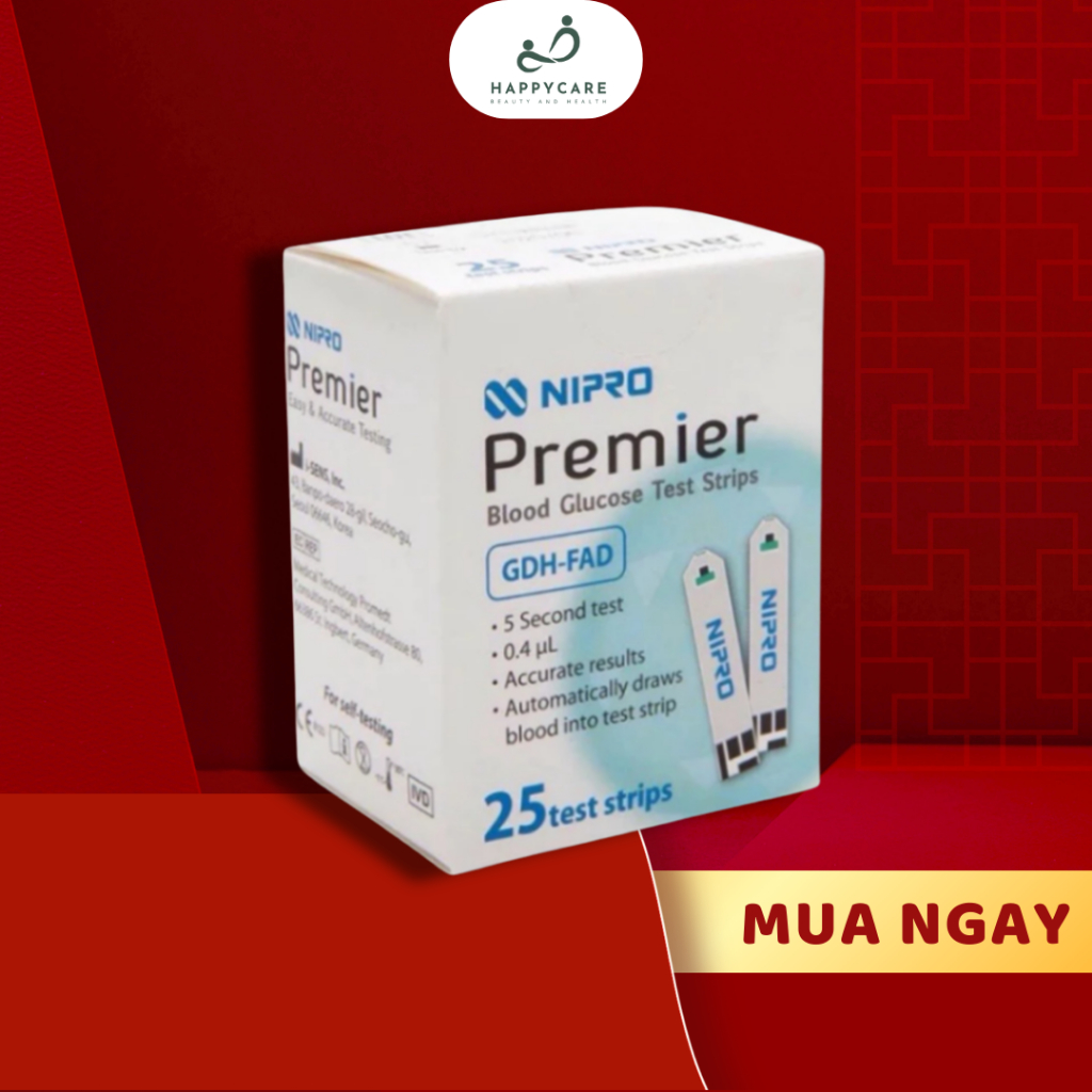 Que Thử Đường Huyết Nipro Strip – Công Nghệ Nhật Bản, Độ Chính Xác Cao