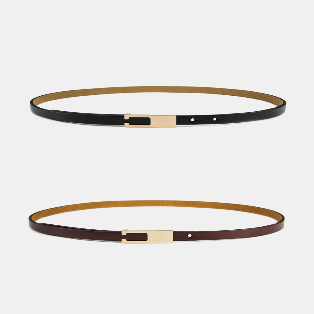 Dây lưng nữ khóa gài bấm cao cấp da thật ELLY – ED21