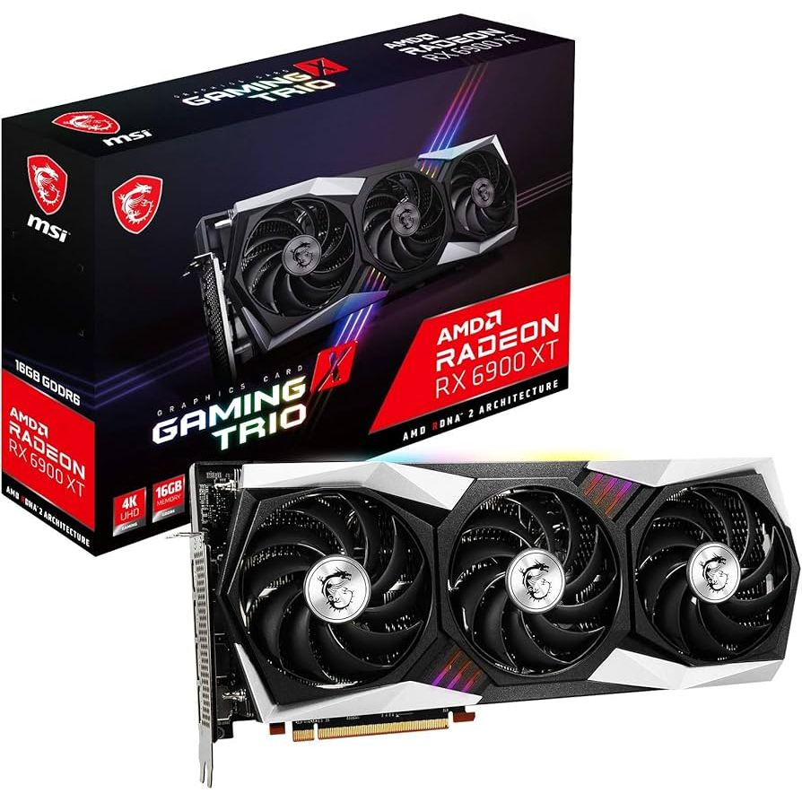 Card Màn Hình VGA MSI Radeon RX 6900 XT MSI Gaming X Trio 16G GDDR6 FULL BOX TRÙNG SERIAL