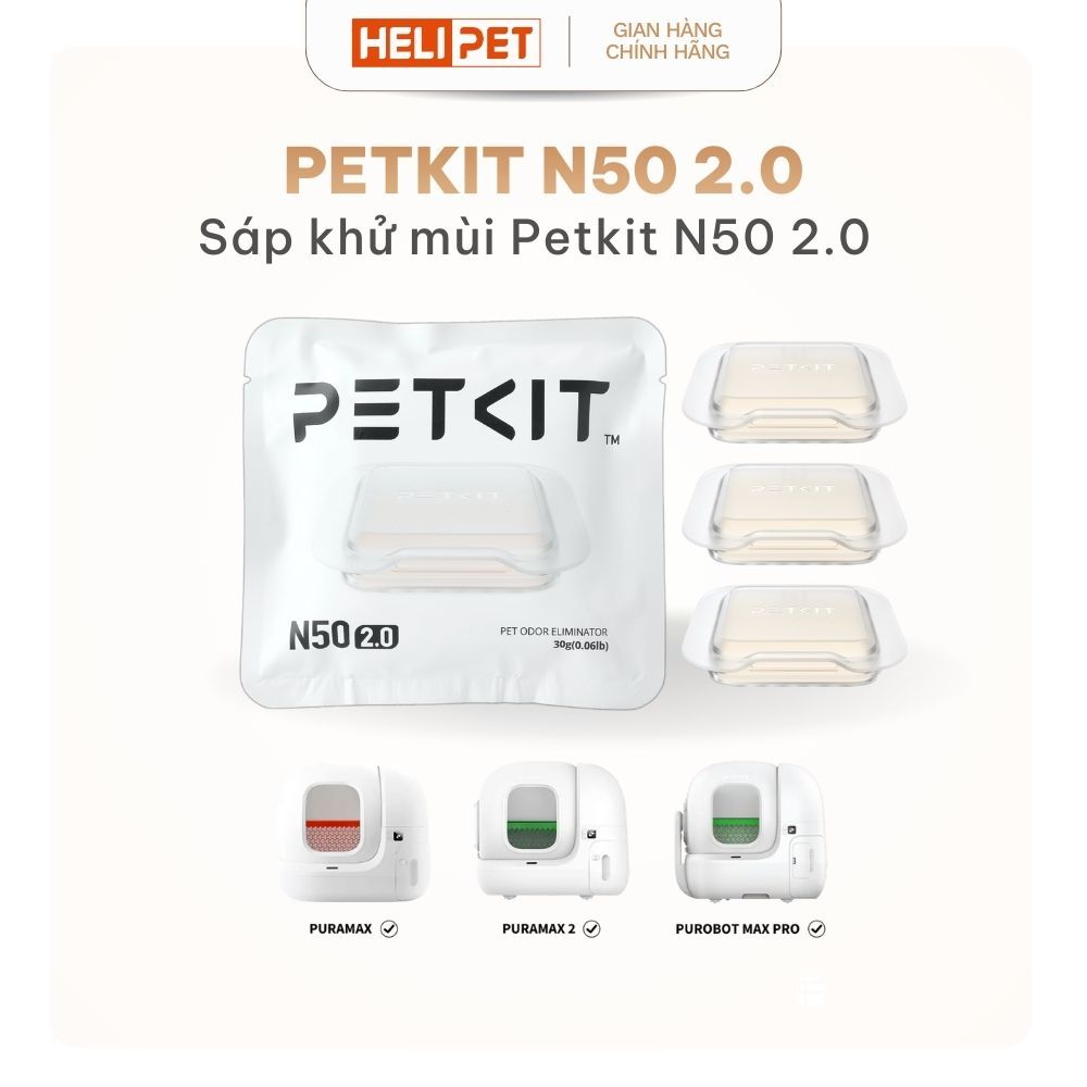 [Bao Bì Mới] Sáp khử mùi PETKIT N50 2.0 Dùng cho máy dọn vệ sinh tự động PETKIT Pura Max - HeLiPet