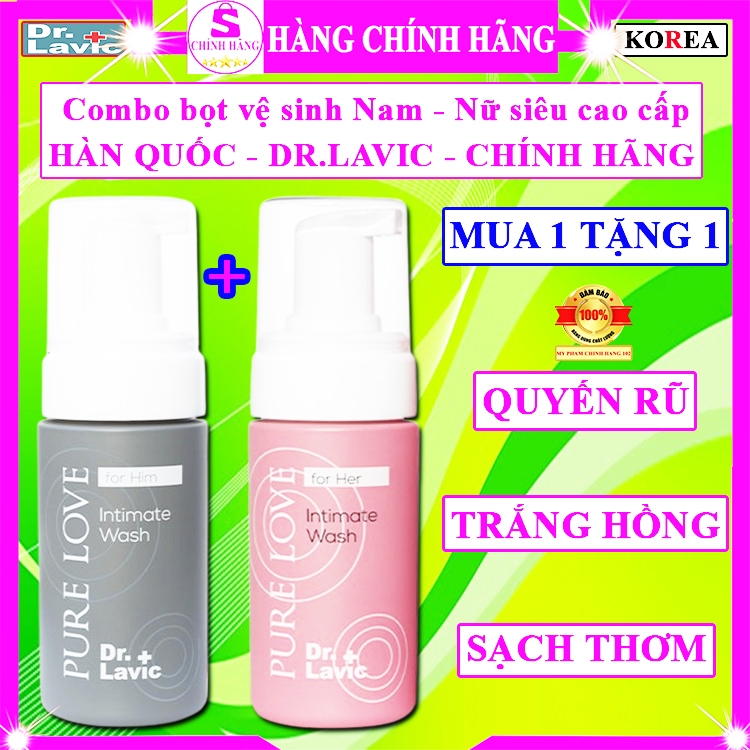 COMBO bọt vệ sinh Dr.lavic hàn quốc dung dịch vệ sinh dạng bọt drlavic chính hãng dr lavic nam nữ
