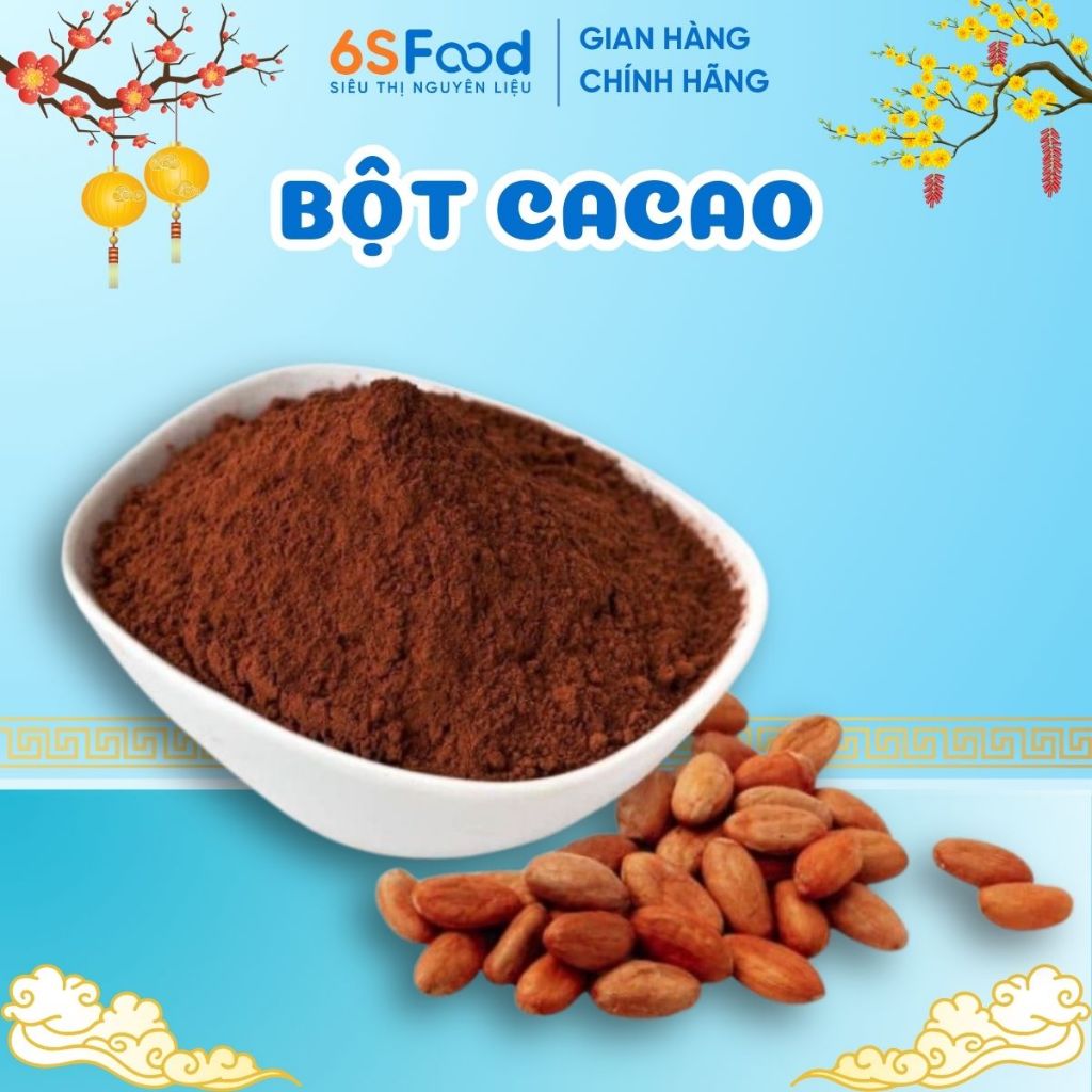 Bột Cacao Organic, Nguyên chất 100%, Pha Trà Sữa, Làm Bánh - Siêu Thơm Ngon 6SFOOD
