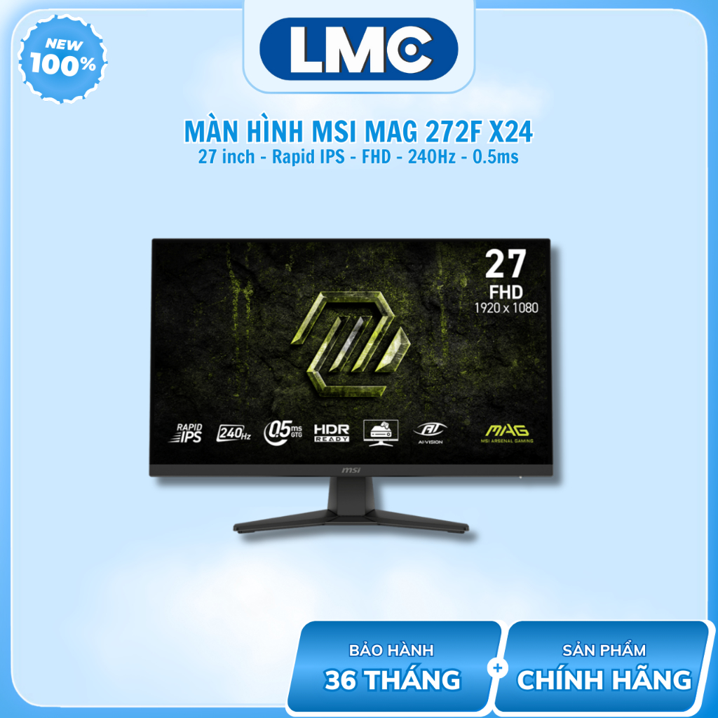 Màn Hình MSI MAG 272F X24 (27 inch - IPS - FHD - 240Hz - 0.5ms)