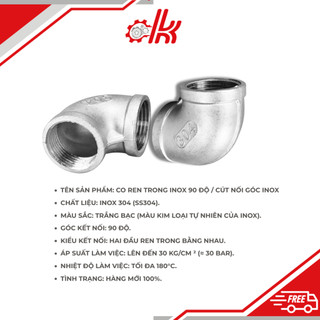 Co ren trong inox 304,Co ren trong inox