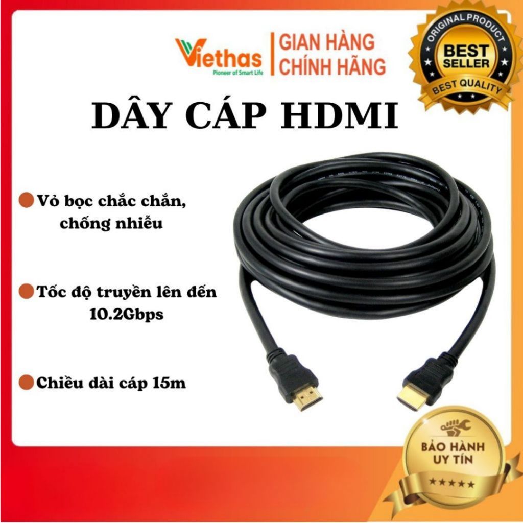  Dây cáp 2 đầu HDMI 15m (Đen)