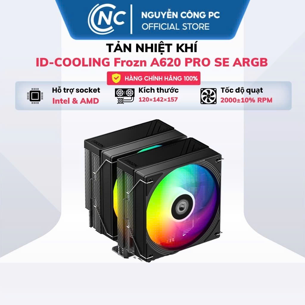 Tản nhiệt khí ID-Cooling FROZN A620 Pro SE (có bản ARGB) - BH 12 tháng