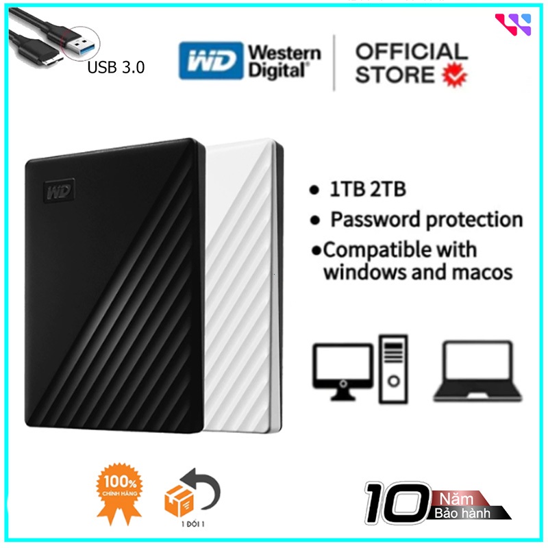 Western Digital WD External Hard Drive 1TB /2TB USB 3.0 Portable Hard Drive External hdd hard Disk