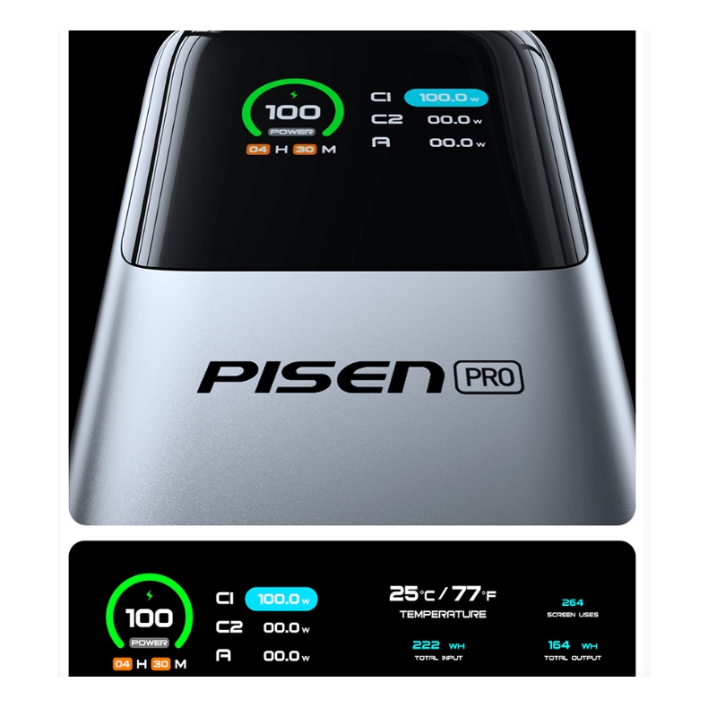 Pin Sạc Dự Phòng Pisen Pro TP-D107 - 130W - 20.000 mAh - Màn Hình LED AI - CCC - Pin 21700 | BigBuy360 - bigbuy360.vn