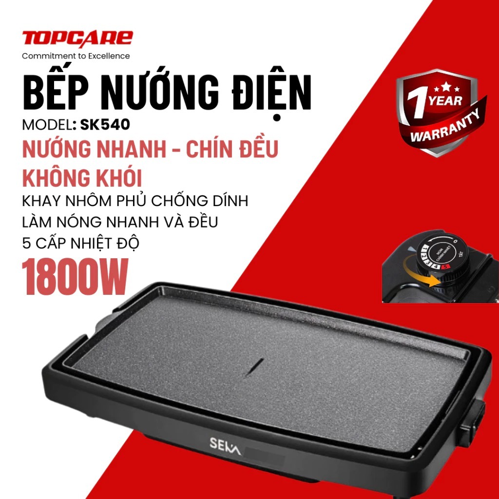 Bếp gas dương Goldsun GGS7008 - Kính cường lực, tiết kiệm gas, bảo hành 12 tháng