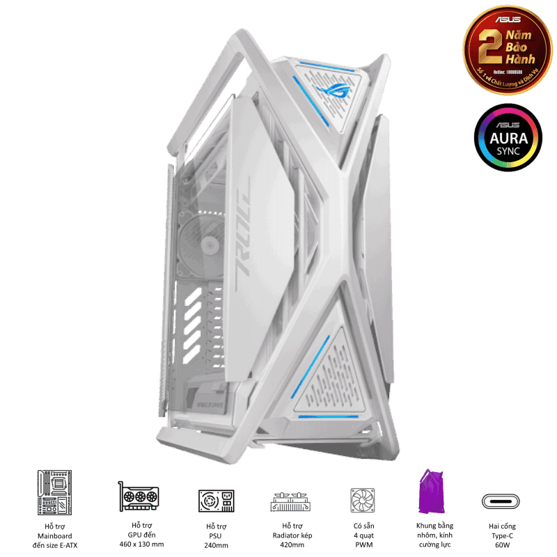 Case máy tính ASUS ROG HYPERION GR701 (White)