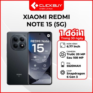 Điện thoại Xiaomi Redmi Note 15 (5G) 6GB 128GB Chính Hãng