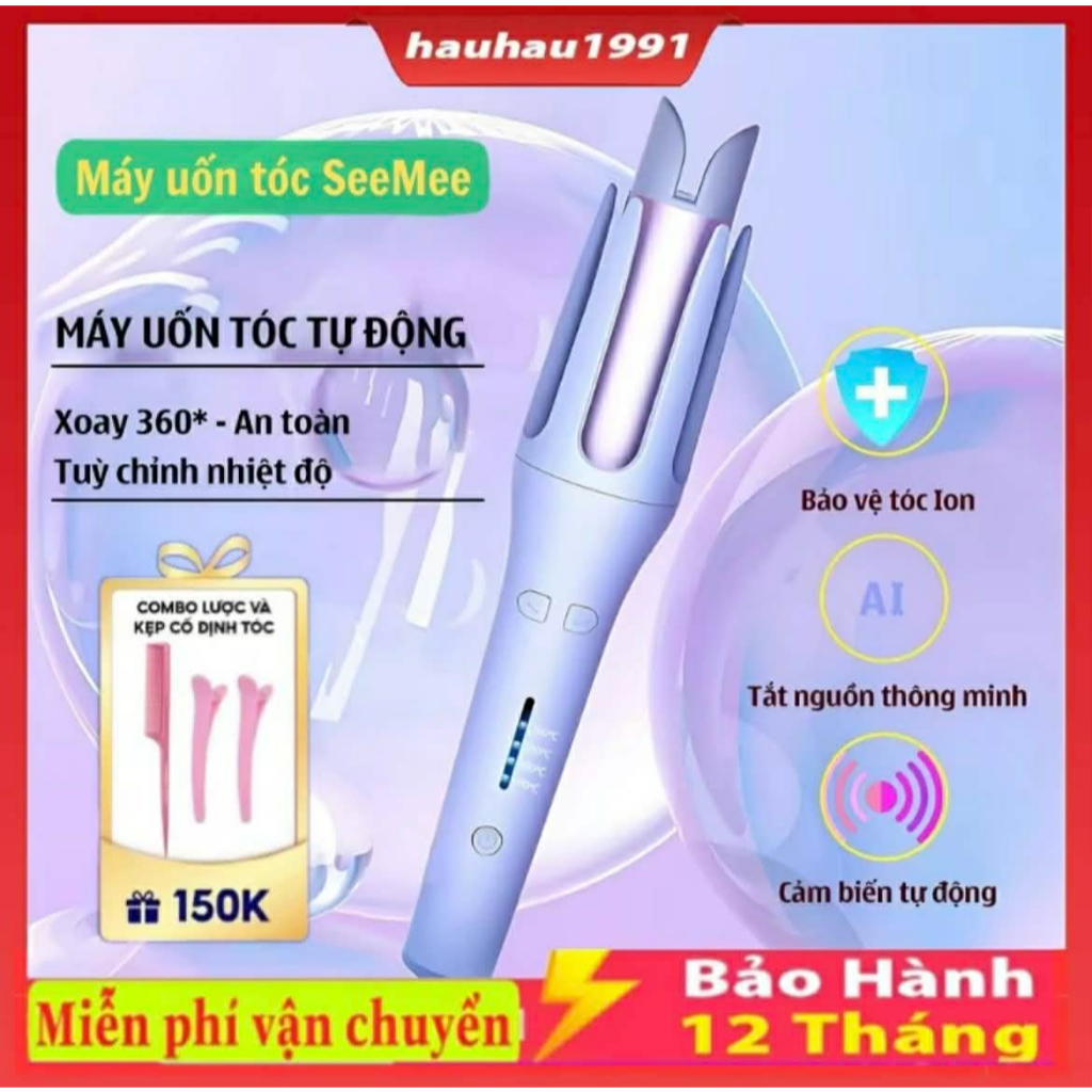 Máy Uốn Tóc Xoăn Tự Động 4 Chế Độ , Nhiệt lớp phủ gốm sứ bảo vệ tóc khi tạo kiểu