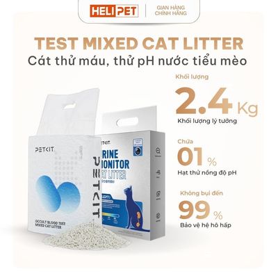 [NEW] Cát mèo Petkit thử nước tiểu, cát vệ sinh cho mèo theo dõi sức khỏe, không bụi, tan trong nước