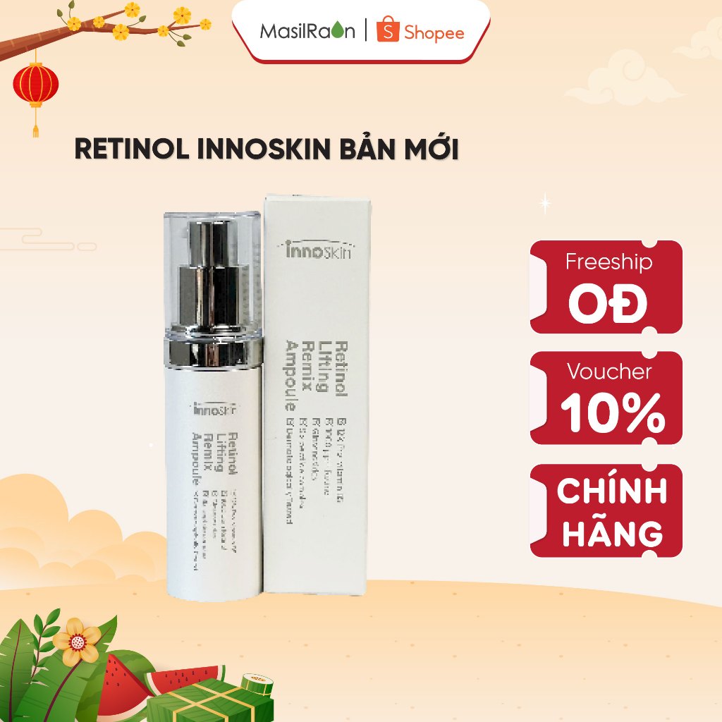 Tinh Chất Retinol Innoskin Lifting Remix Ampoule 30ml ( Mẫu Mới) Làm Chậm Lão Hóa, Cải Thiện Độ Đàn 