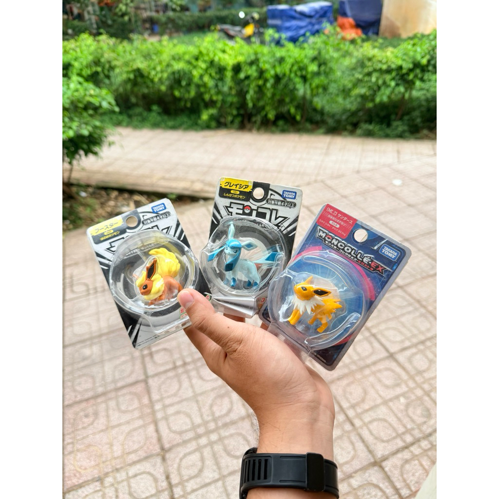 🔥 Combo Mô hình Pokémon Moncolle Flareon Glaceon Jolteon ( Eevee evolution)