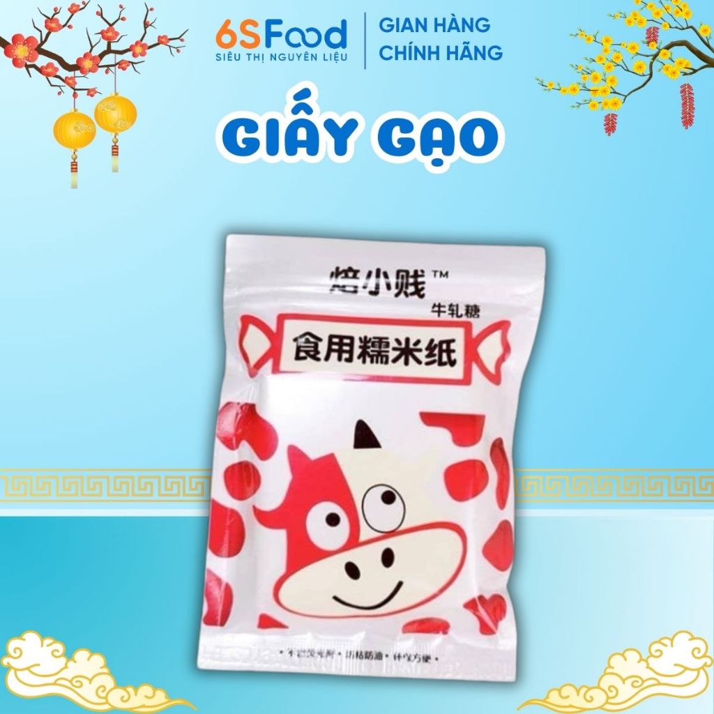 Giấy Gạo Gói Kẹo 500 tờ, Gói Kẹo Nougat, Kẹo Sữa, Kẹo Dừa... - 6SFOOD
