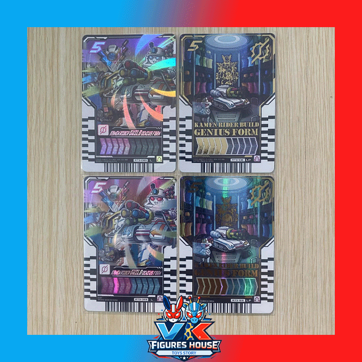 (Sẵn - HCM) (SET 4 CARD) THẺ BÀI RIDER CARD KAMEN RIDER GOTCHARD KAMEN RIDER BUILD GENIUS RIDE CHEMY