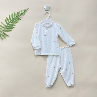 Bộ dài cổ trụ Bamboo in họa tiết 1816
