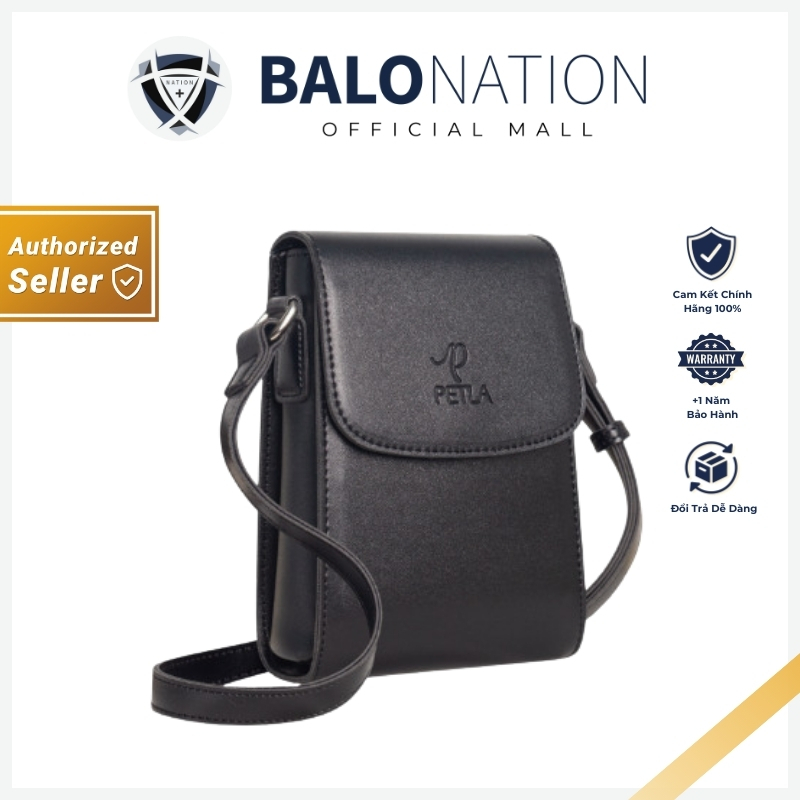 [CHÍNH HÃNG] Túi đeo chéo da mini cho nữ PETLA LN17 - Đựng phụ kiện nhỏ gọn, thời trang, chống thấm 