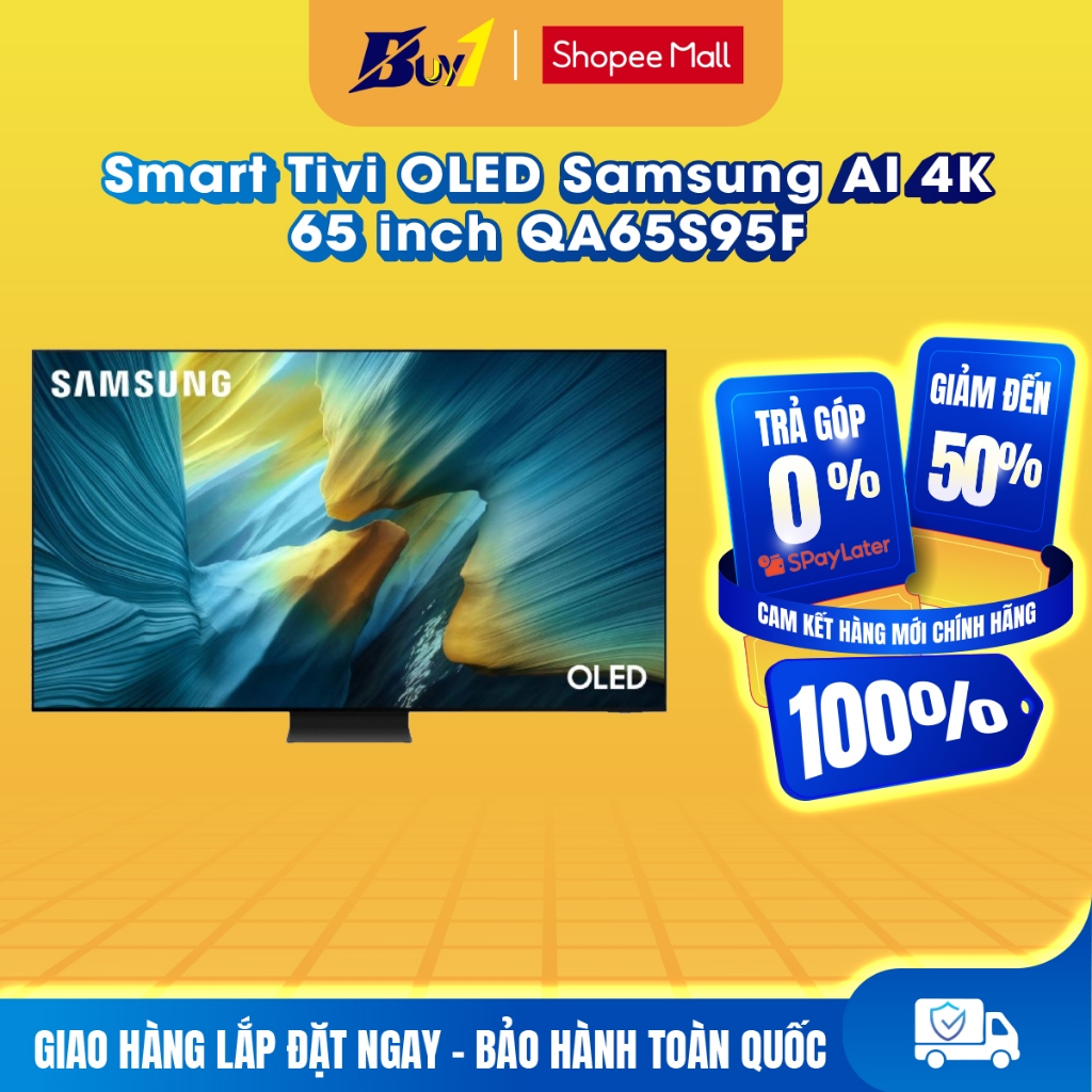65S95F - Smart Tivi OLED Samsung AI 4K 65 inch QA65S95F - Hàng chính hãng