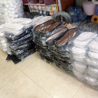 Đế dép bông, đế dép móc len handmade