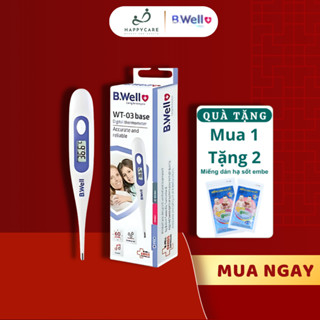 Nhiệt Kế Điện Tử B.Well Swiss WT-04 Standard – Đo Nhiệt Độ Miệng, Nách Cho Bé & Người Lớn