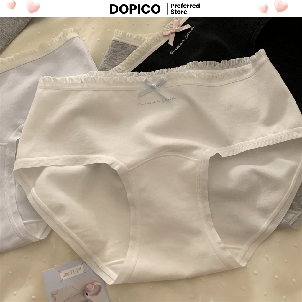 [COMBO 3 Tặng 1] Quần Lót Nữ Cotton Viền Ren Cạp Vừa - Đáy May Kháng Khuẩn Dễ Chịu Khử Mùi  L4119