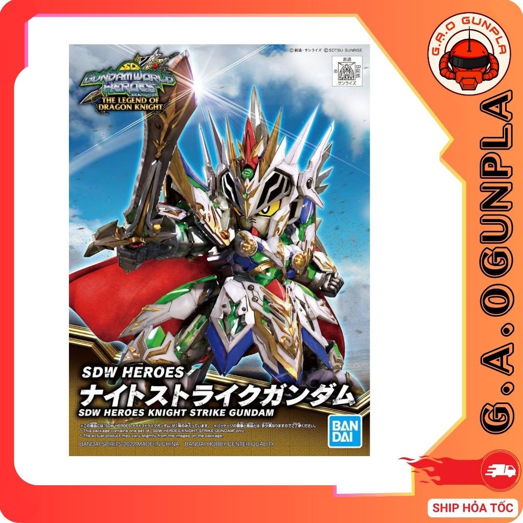 Mô Hình lắp ráp Gundam Bandai SDW Heroes Knight Sstrike Gundam