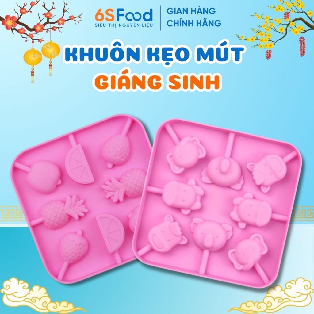 Khuôn Làm Kẹo Mút Silicone - 6SFOOD