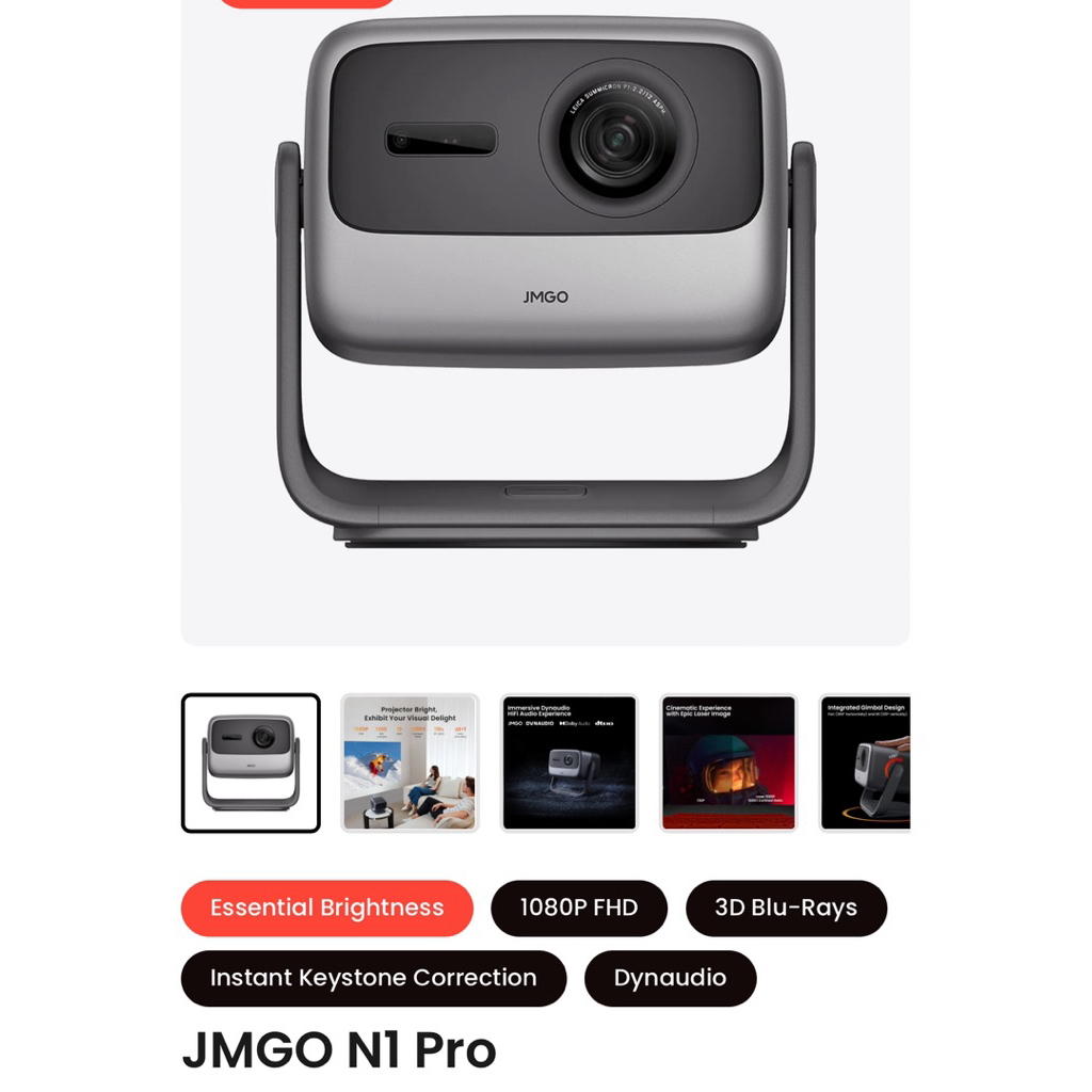 Máy Chiếu Jmgo N1 Pro. New Seal. Quốc Tế Android TV. Bảo Hành 1 Năm chính hãng Jmgo