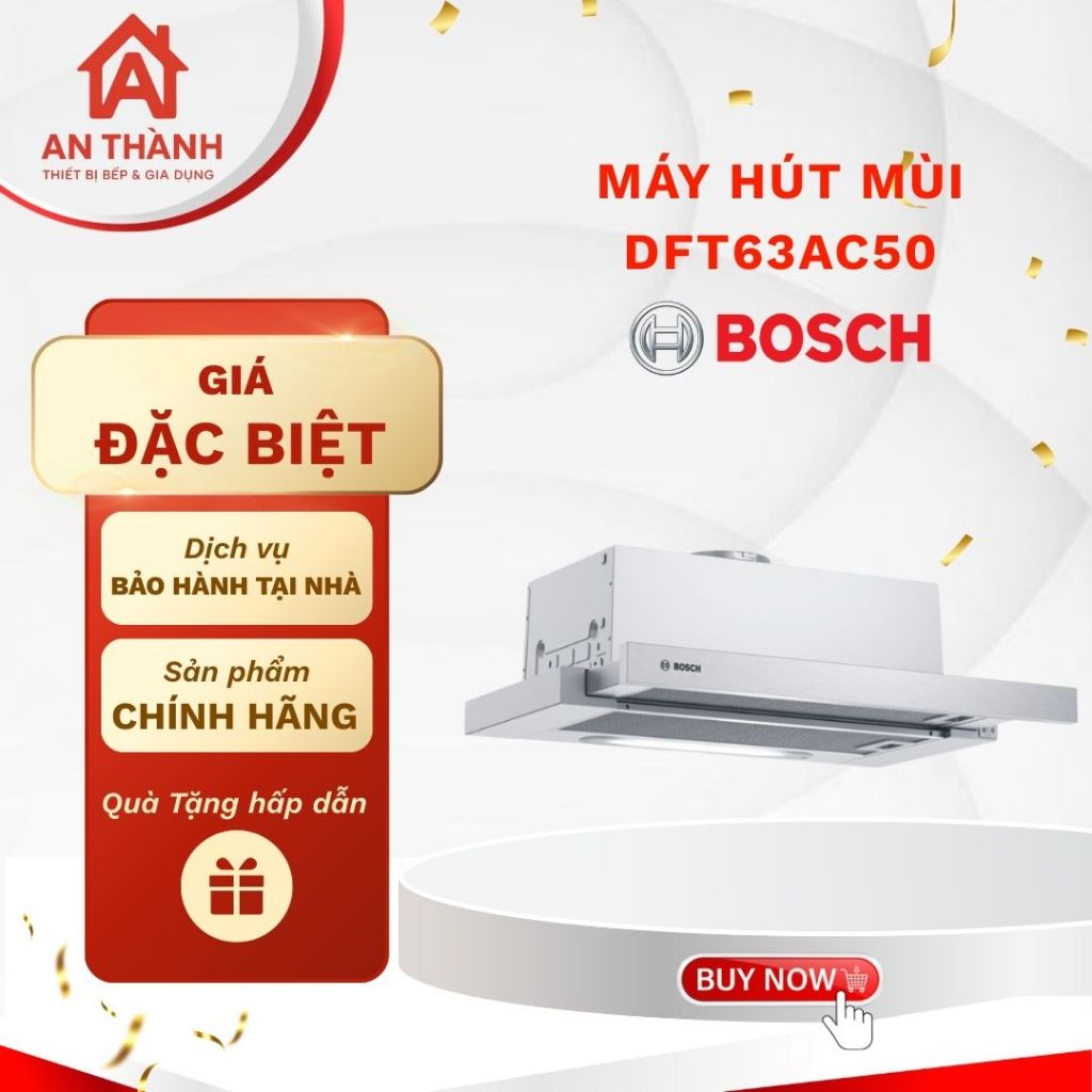 HÚT MÙI ÂM TỦ BOSCH DFT63CA61B/DFT93CA61B/DFT63AC50/DFT93AC50 SERIE 4 - Thiết kế gọn gàng
