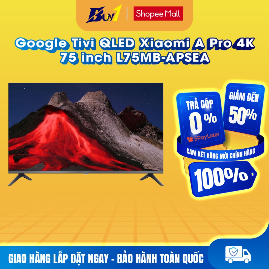 L75MB-APSEA - Google Tivi QLED Xiaomi A Pro 4K 75 inch L75MB-APSEA - Hàng chính hãng
