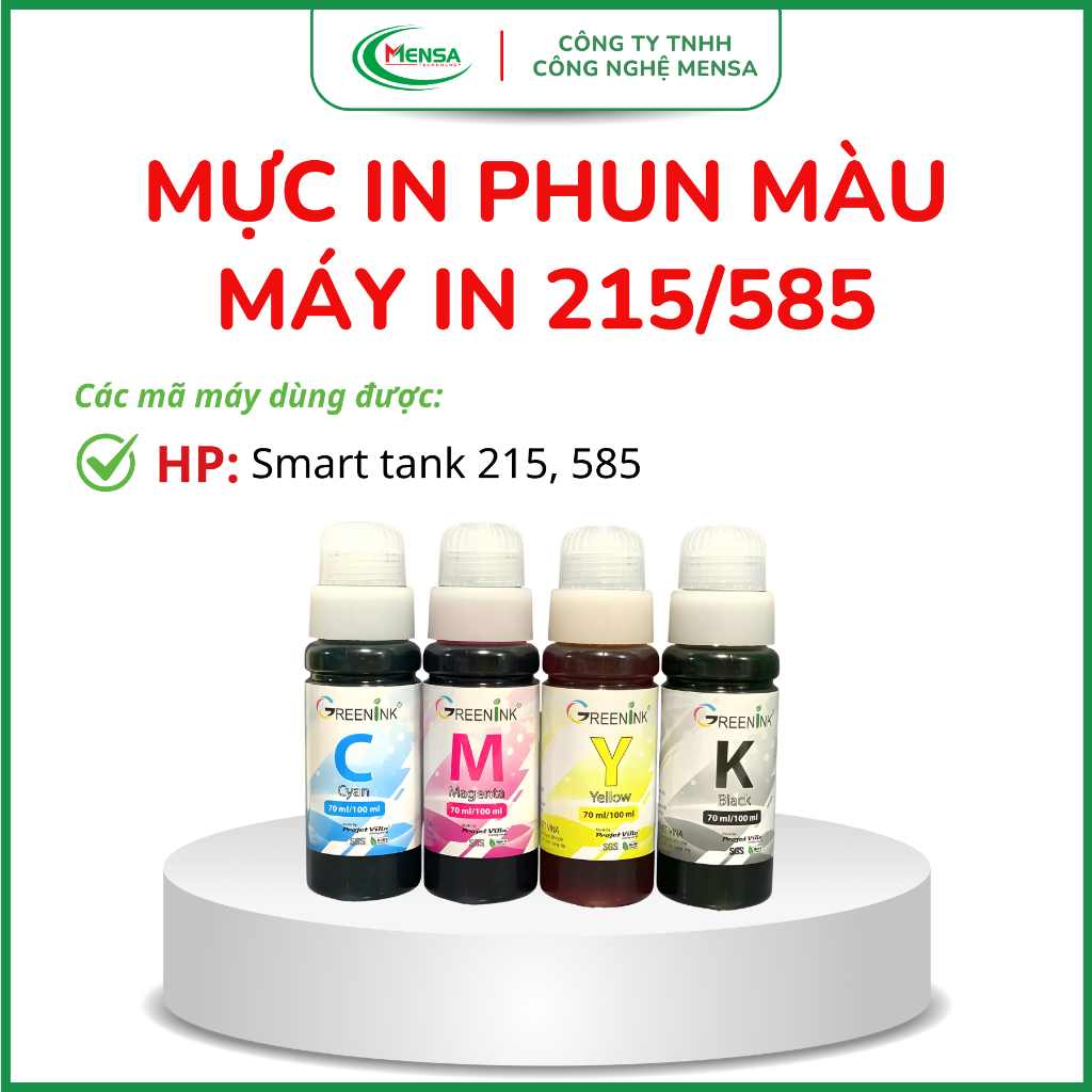 Mực In Màu Dùng Cho Máy In HP Smart Tank 215 | HP Smart Tank 585