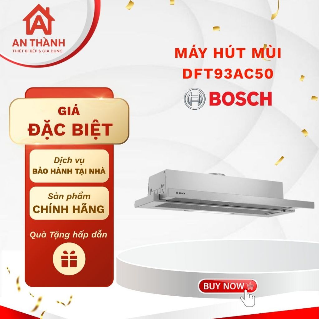 HÚT MÙI ÂM TỦ BOSCH DFT93AC50 – SERIE 4 Loại bỏ mùi nhanh chóng – Lắp âm tinh tế, dễ phối tủ bếp