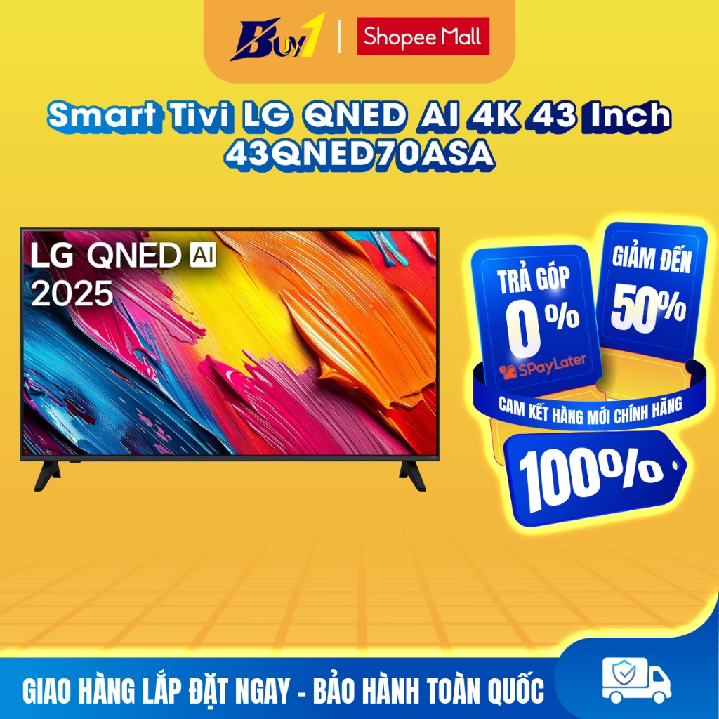 43QNED70ASA - Smart Tivi LG QNED AI 4K 43 Inch 43QNED70ASA - Hàng chính hãng