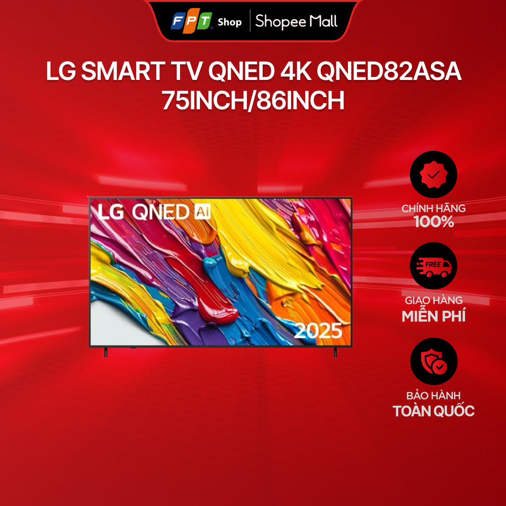 [Chỉ GH tận nơi] LG Smart TV QNED 4K QNED82ASA 75inch/ 86inch