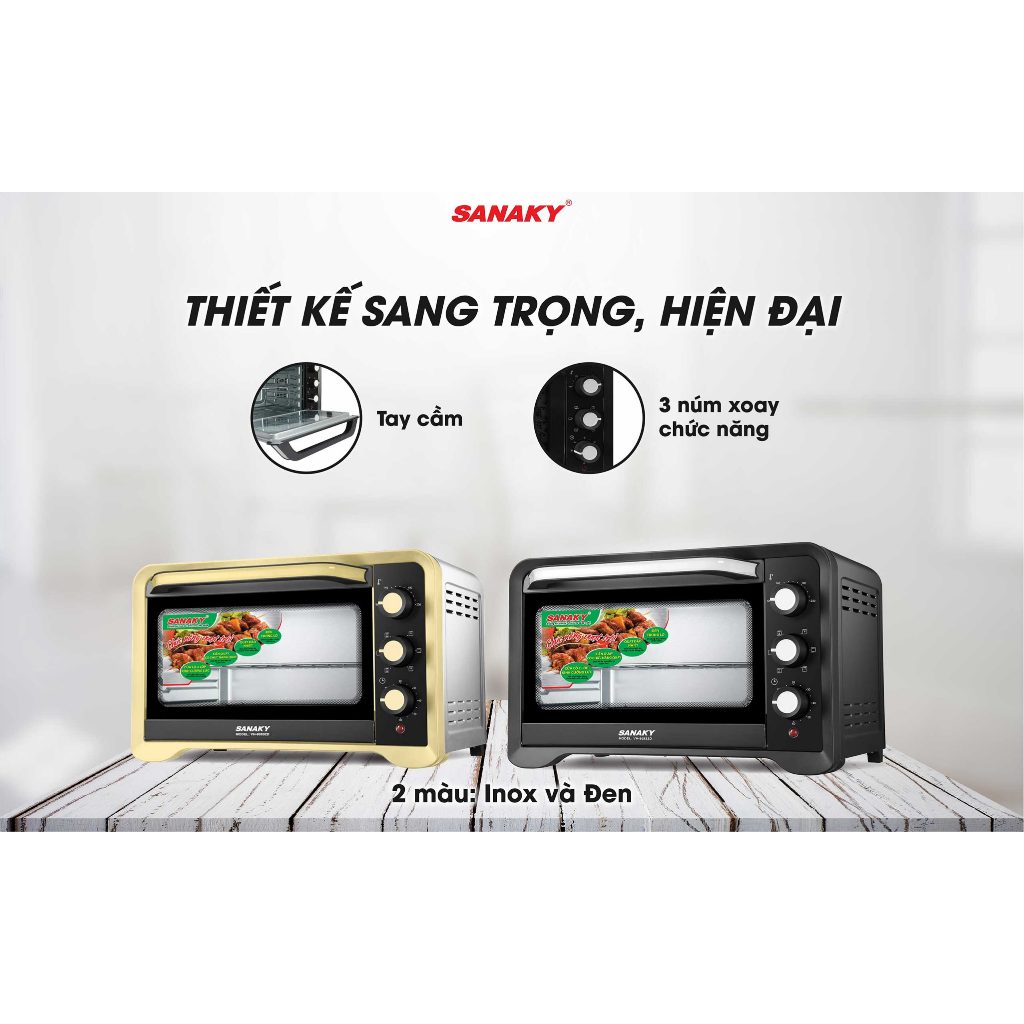 Lò nướng Sanaky 80L VH809S2D/N2D