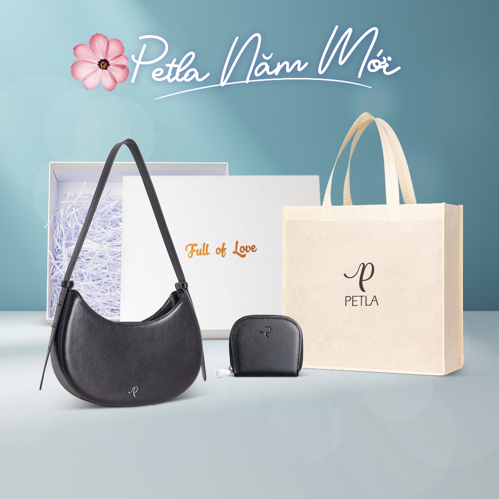 Túi đeo vai hình bán nguyệt trẻ trung Petla LN12