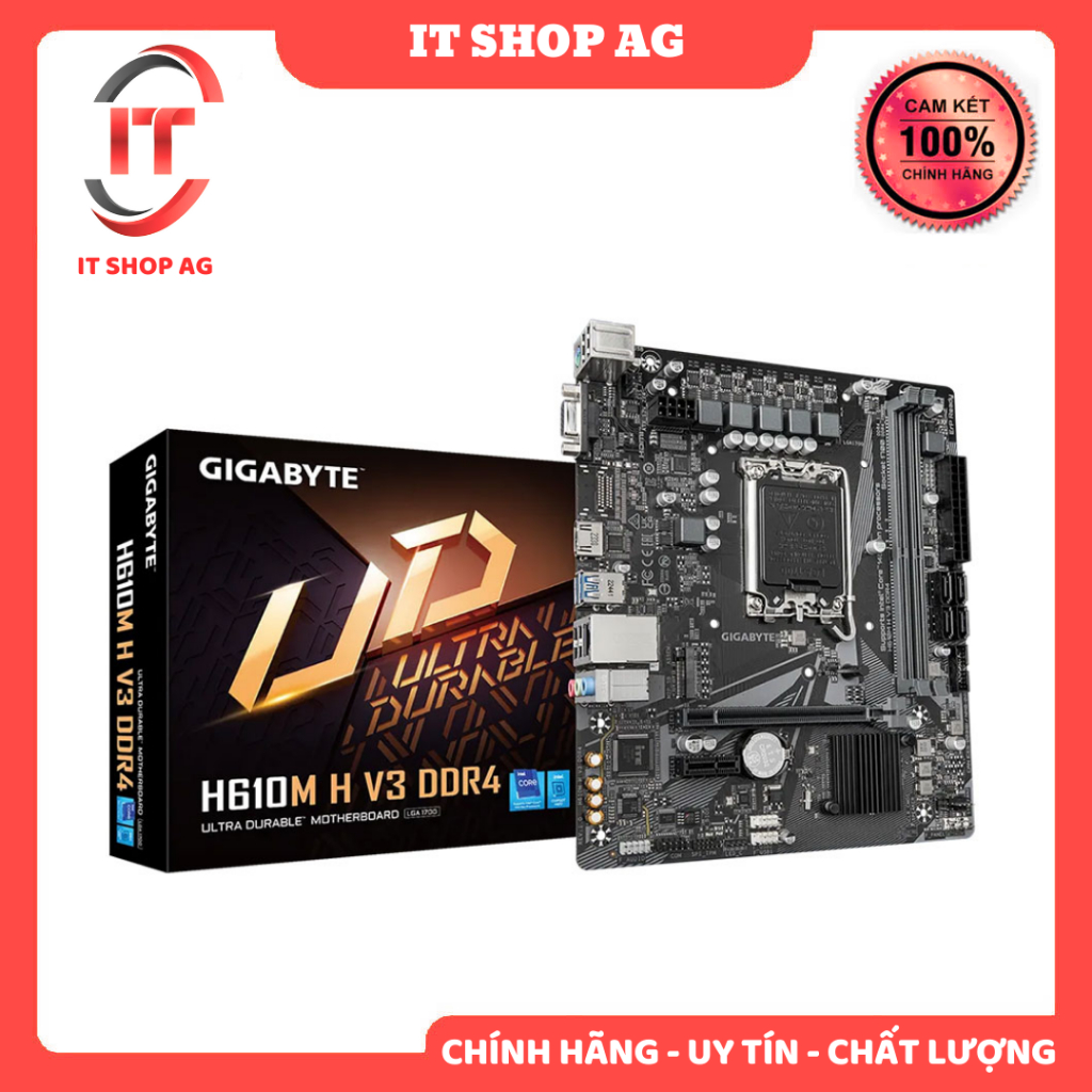 Mainboard Gigabyte H610M H V3 DDR4 Chính hãng phân phối