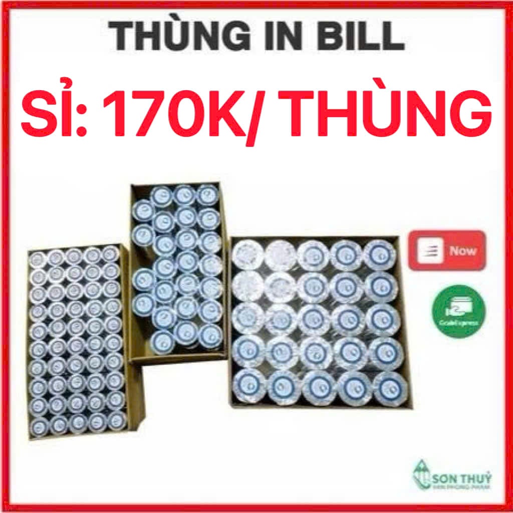 [THANH LÝ GIÁ VỐN] THÙNG GIẤY IN BILL K80x45, K80x80, K57x38, GIẤY IN MÁY POS, Giấy in Hóa Đơn 80mm, 57mm, Giấy in Nhiệt