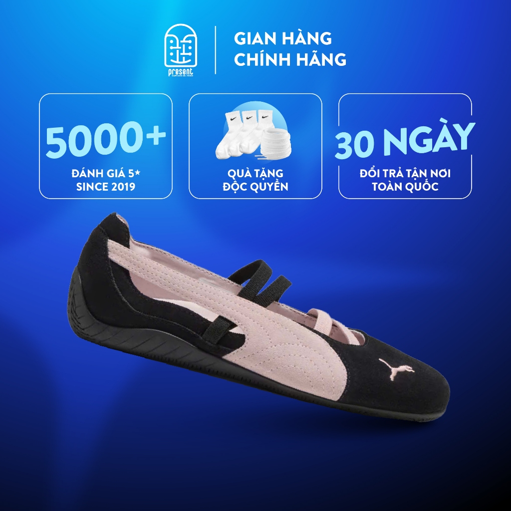 Giày Puma Speedcat Ballet 'Black Pink' chính hãng, Puma Búp Bê Đen Hồng real fullbox Present Origina